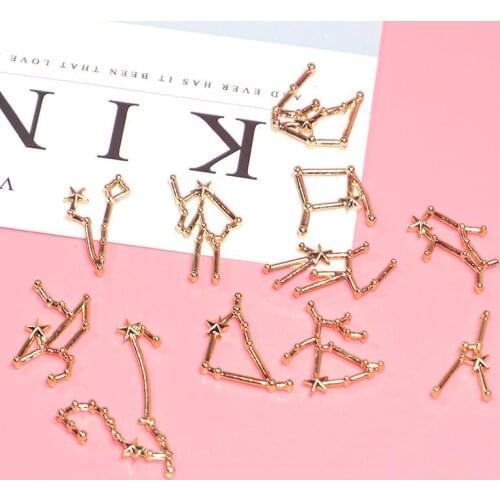 Diy Craft Supplies 12 Constellation Dropping glue Filler uv Glue Constellation Fittings Enclosures Decorative Materials FZ56