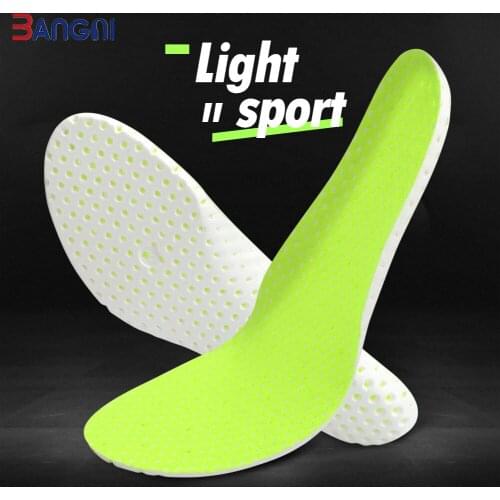 BANGNI Sports Insoles Memory Foam Mesh Deodorant Breathable Honeycomb Cushion Running Inserts for Feet Men Women Shoes Pad