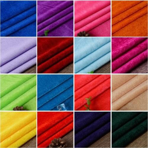 100*160cm Soft Velvet Fabric For Diy Sewing Dress Sofa Stage Curtain Pillow Tablecloth Upholstery Material