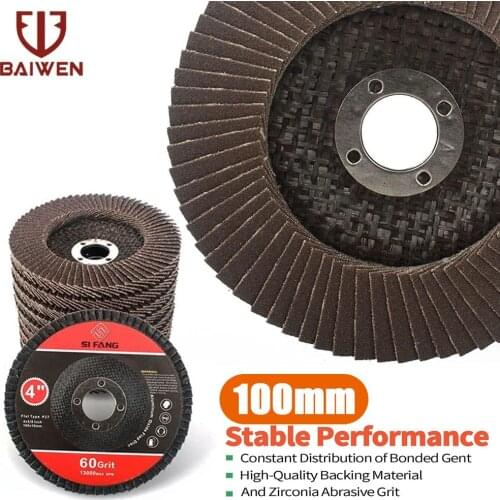 2/5/10Pcs Grinding Wheels 100mm Flap Discs Angle Grinder Sanding Disc for Metal Plastic Wood Abrasive Tools 60-320 Grit