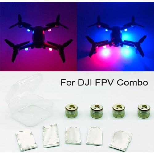 4pcs Night Flying Signal Lamp LED Flash Lights for DJI FPV Combo Drone Accessories for DJI FPV Combo Navigation Lamp Light