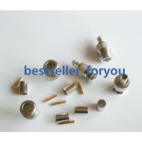 5X Connector N Female Jack Crimp For RG5 RG6 5D-FB LMR300 Cable Straight