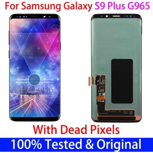 6.2"Original S9+ lcd For Samsung galaxy S9 Plus G965 lcd S9Plus G965F With point LCD Display and Touch Screen Digitizer Assembly