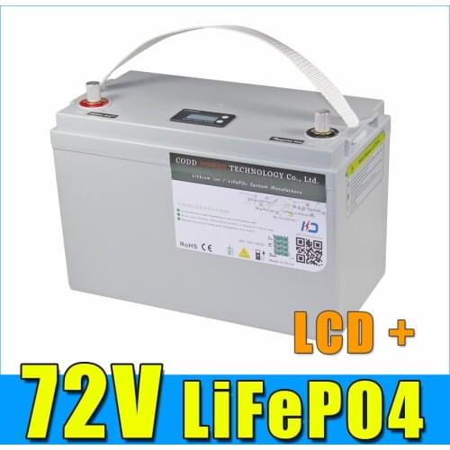 LiFePO4 72V 20AH 30AH 2000W 3000W Electric bicycle Scooter motorcycle Battery Pack