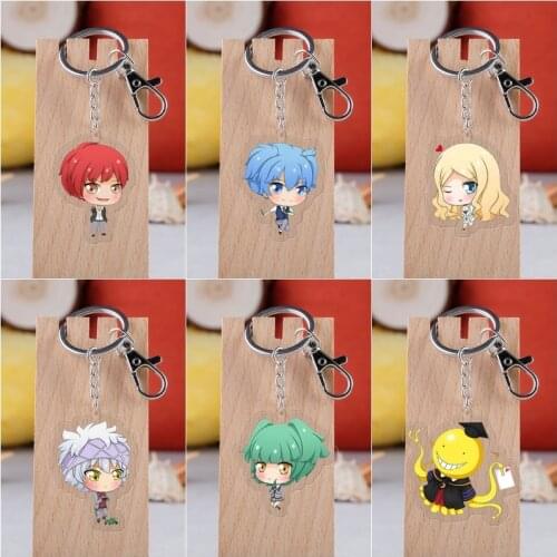 Anime Assassination Classroom Korosensei Cosplay Acrylic Key Chain Pendant Keyring Prop