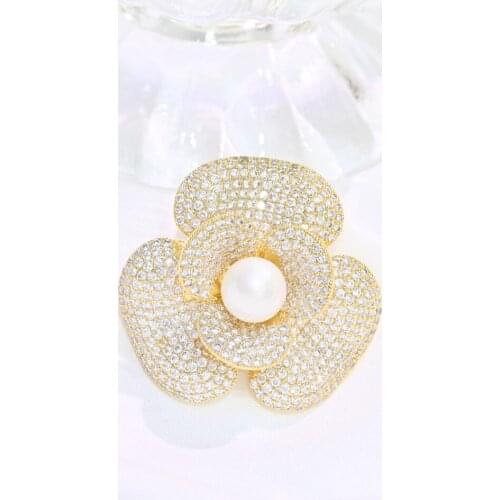 ANSHELI Flower Brooches For Clothes