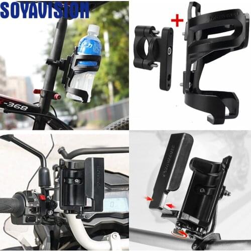 Crash Bar Water Bottle For BMW R1200GS F800GS Motorbike Guard Drinking Cup Bracket Holder Motorcycle Bike Accessories