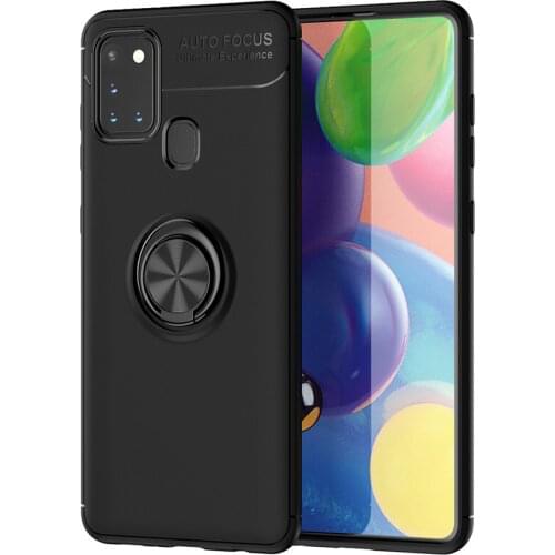 For Samsung Galaxy A21S Case Luxury Ring Back Cover Soft ShockProof Silicone Case For Samsung A21S A 21S SamsungA21S Phone Cases