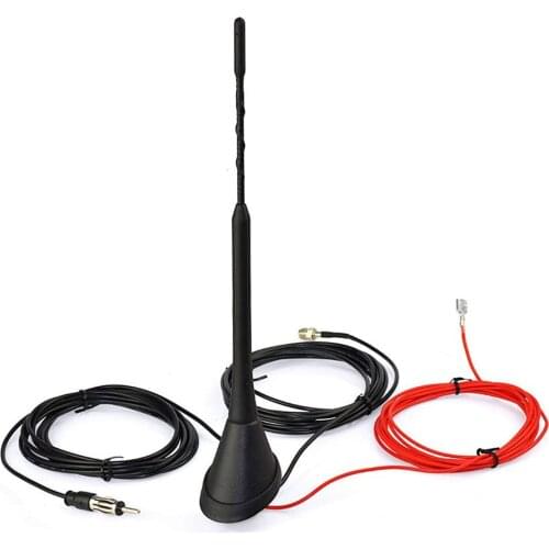 58x45x270mm Top Roof Mount Digital DAB Antenna with Amplifier For DAB AM/FM Car Radio Antenna Aerial SMB Connector