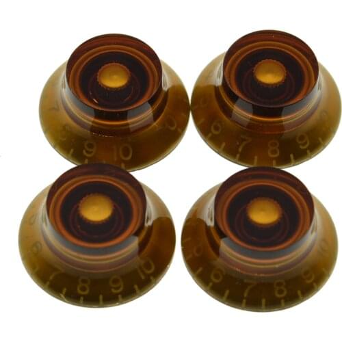 Dopro USA(Imperial) LP Guitar Bell Knobs 24 Fine Splines Top Hat Knobs for Gibson Les Paul with CTS Pots