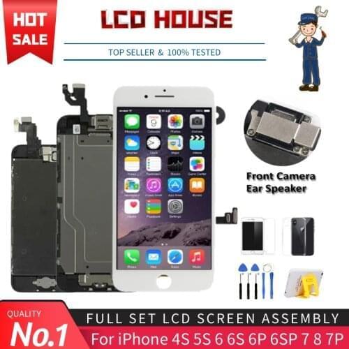 AAA Screen For iPhone 6 6S 7 8 Plus 7P LCD With 3D Force Touch Screen Digitizer Assembly For iPhone 5S 4S Display No Dead Pixel