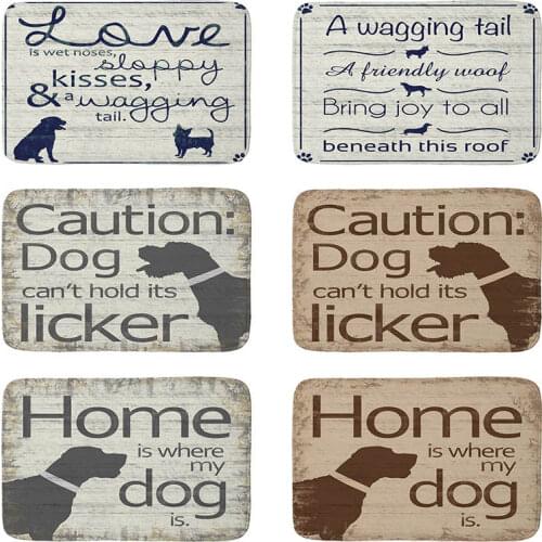 Letters printed Flannel Floor Mat Anti-Slip Tapete Floor Mats Kitchen Doormat welcome mats for front door