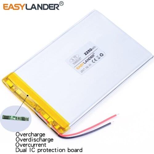 3560107 3.7V 2250mAh Rechargeable Li-Polymer Li-ion Battery For cube talk 7 x 7 xs U51GT dual quad-core eight nuclear
