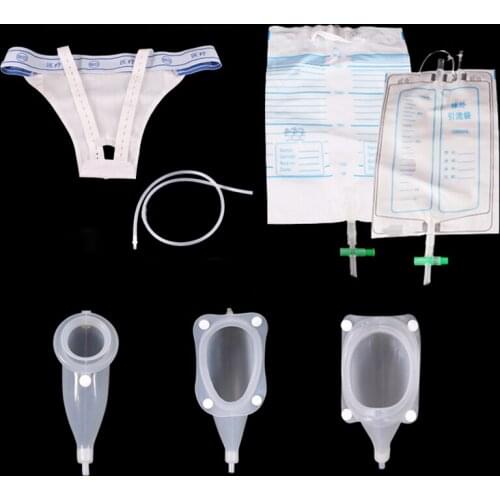 Medical Silicone Urine Bag 1000ml 2000ml Drainage Bags Bed Breathable Incontinence Urinal Collector Elderly Patient Women Men