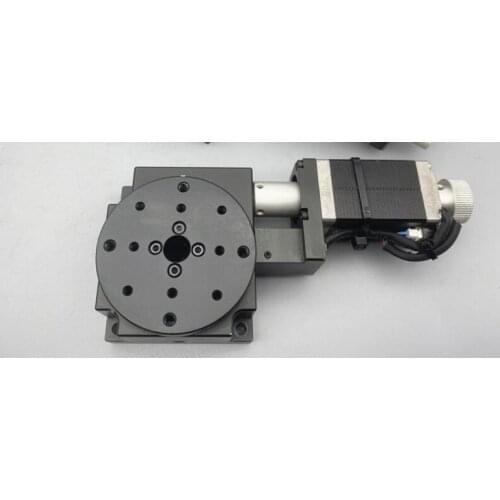 Micron electric stage R-axis electric rotating stage 360° table top 60mm inner circle 10mm