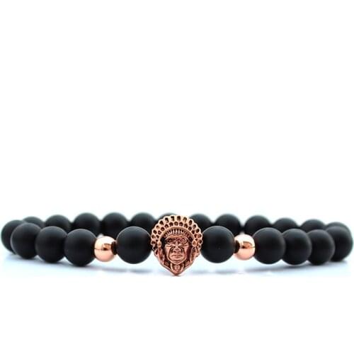 Mens jewellery indians braclet 6mm black stone beads bracelet for men jewelry beaded mens braclets accesorios hombre armbanden