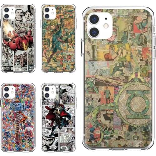 For Xiaomi mi Redmi Note 3 4 4X 5 6 7 8 8t 9 9s 9t 10 pro lite Soft Skin Cover Comic-Super-Heroes-Thor-doctor-who