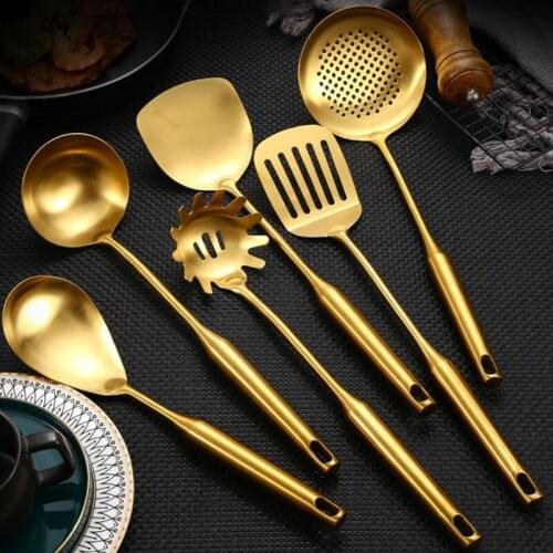 Stainless Steel Spatula Soup Spoon Large Colander Handle Cooking Shovel Kitchen Cooking Kitchen Cooking Tools