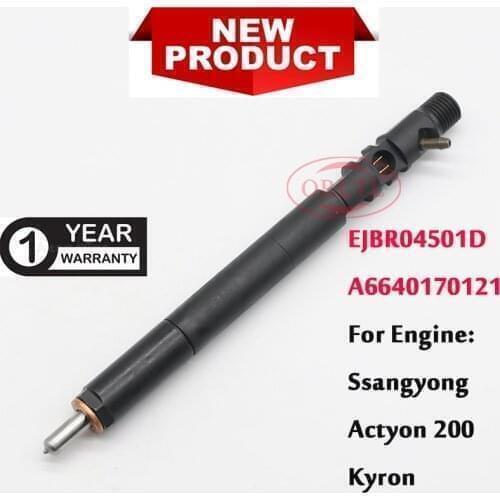 New Nozzle EJBR04501D Common Rail Injector A6640170121 For Delphi Nozzle Ssangyong Actyon / Kyron 4501D