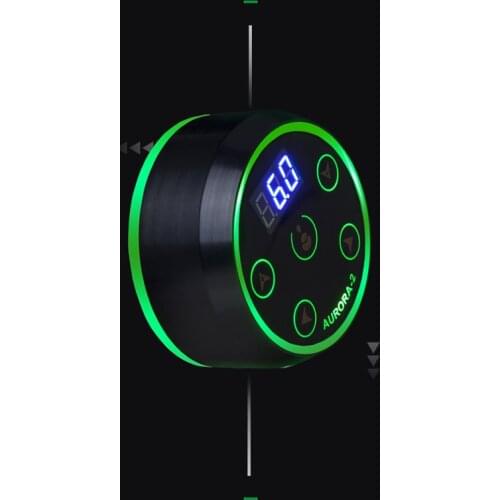 New Professional Mini AURORA II LCD Tattoo Power Supply with Power Adaptor for Coil & Rotary Tattoo Machines Upgrade Digital LCD