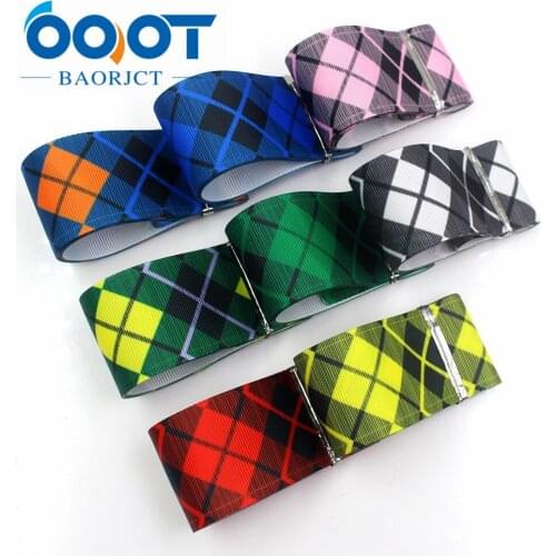 OOOT BAORJCT I-19330-842,38mm,10yards geometric Thermal transfer Printed grosgrain Ribbons,bow cap DIY accessories decorations