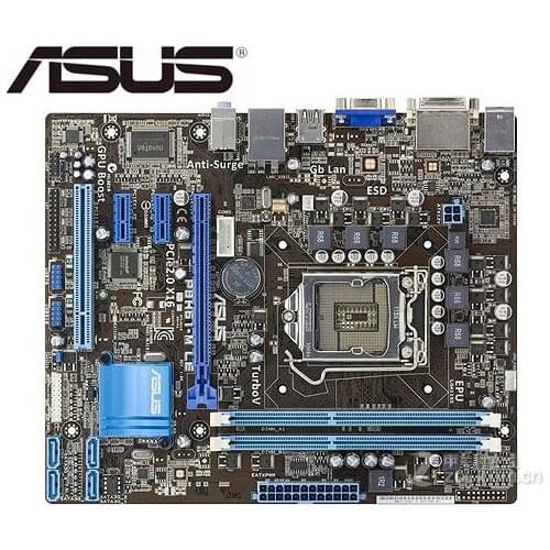 For ASUS P8H61-M LE original mainboard DDR3 LGA 1155 I3 I5 I7 32nm CPU 16GB USB2.0 H61 used desktop motherboard