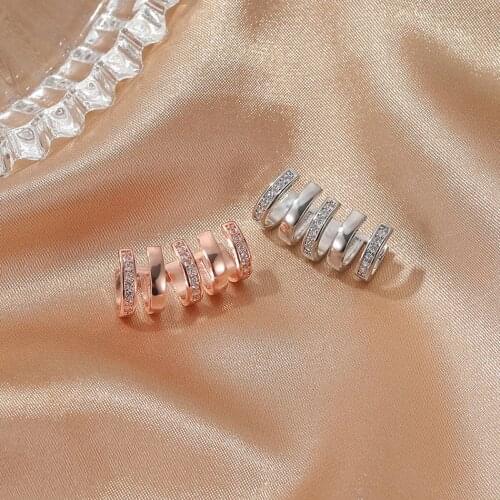 Rhinestone Ear Cuff Earring Creative Clip Cartilage Earring Non Pierced Earring Earrings Clip Ear Wrap for Women Girls Party