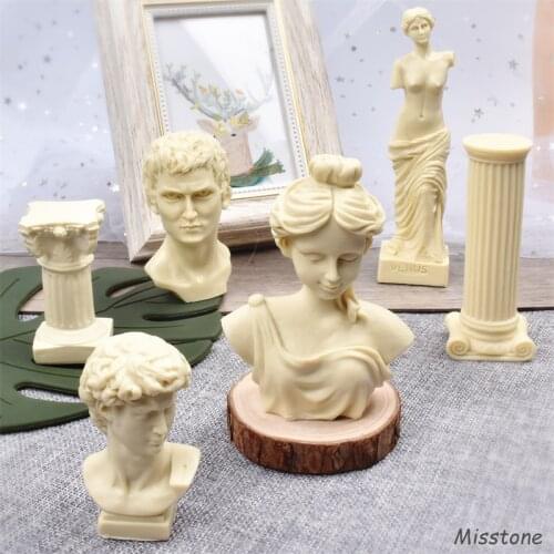 Marble Pillar Candle Silicone Soap Mold Plaster Aromatherapy Decorations Square Shaped DIY Dessert Chocolate Mousse Cake Candle