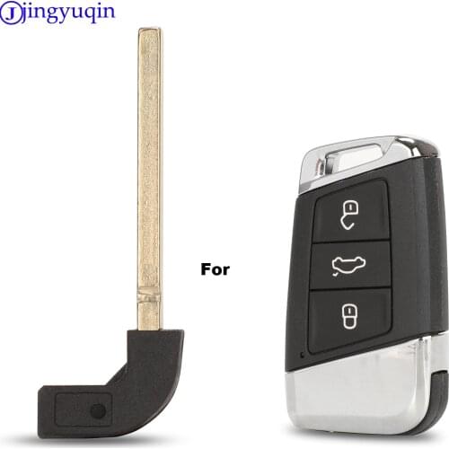 Jingyuqin Replace Smart Car Key Shell Blade For Volkswagen VW Passat B8 New Magotan B5 Skoda A7 Variant Auto Insert Key Blade