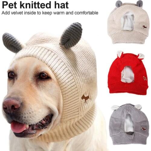 Convenient Skin Friendly Warm Pet Dogs Beanie Headdress Dogs Supplies