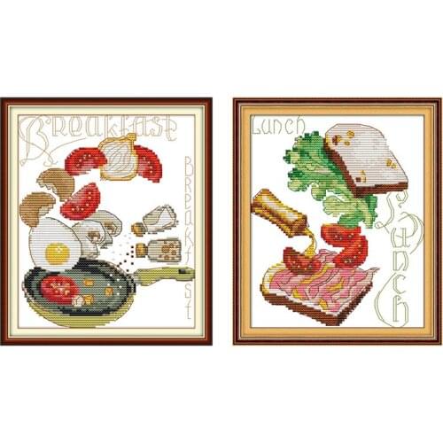 Everlasting Love Cute Owl Chinese Cross Stitch Kits Ecological Cotton Stamped Printed 14CT 11CT DIY Christmas Wedding Decoration