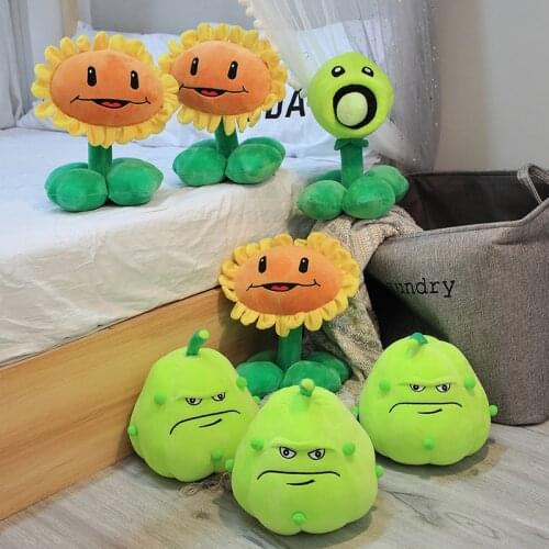 1pc plant vs zombie plush toy 30cm plant vs zombie PVZ plant pea shooter sun flower plush toy childrens soft toy gift