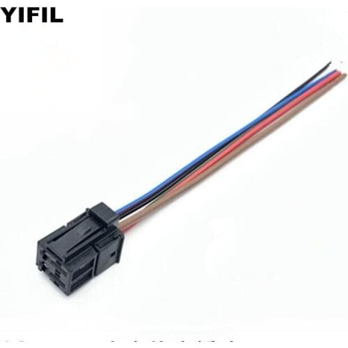4 Pin/Way Automatic Blower Resistance Plug Air Conditioner Resistance Connector Seat Scoket Wire Pigtail For VW Audi 4H0 972 704
