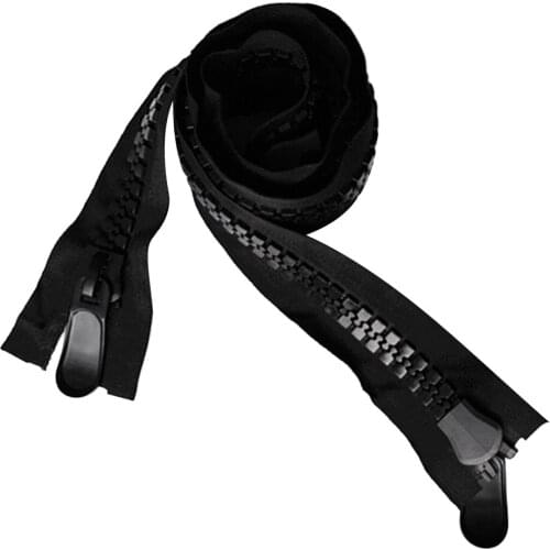 47 Inch Black Resin Marine Boat Canvas #20 Zipper Repair Bimini Top Outdoor Use