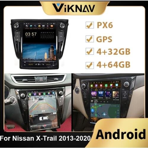 PX6 Android Car Radio For Nissan X-Trail 2013-2020 Car DVD Multimedia Player GPS navigation Stereo Recorder Head Unit