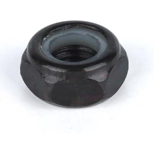 DIN985 M2 M2.5 M3 M4 M5 M6 M8 M10 M12 GB889.2 Black Carbon Steel Nylon Self-locking Hex Nuts Locknut Slip Lock Nut