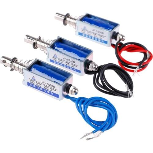 Micro Mini Solenoid Valve Electromagnet Open Frame DC Push-Pull Type Magnet 6V 12V 24V DC For Electric Air Valve Water Gas Valve