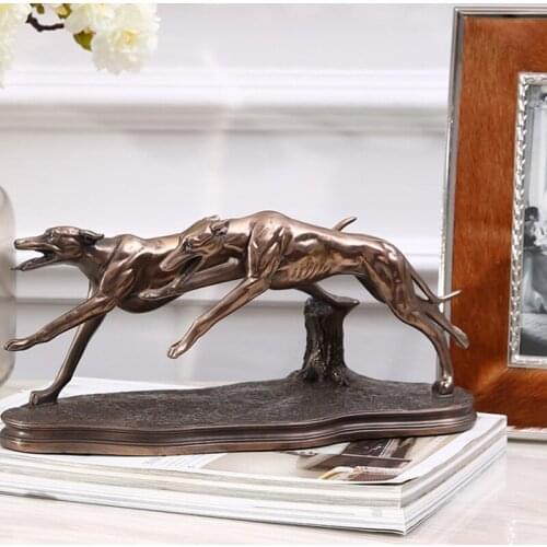 European club office model room living room decor decoration dog race bookcase