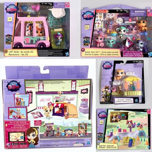 Hasbro New Littlest Pet Shop LPS Animal Doll Ornaments Carton Anime Pet Shop Action Figures Toys Collection Sharing Heads Model