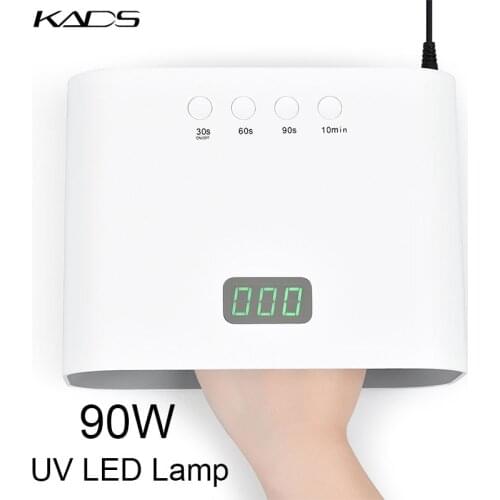 90W High Powerful Nail Dryer Machine For Drying Gel Polish Quick Dry LED UV Lamp Professional Lamp for Nails Skin Whitening