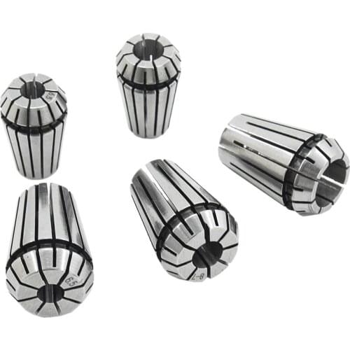 5Pcs/10Pcs ER16 ER20 Spring Collet Chuck Set 6.5mm 8mm 13mm for CNC Engraving Machine Milling Lathe Tool Power Tool Accessories