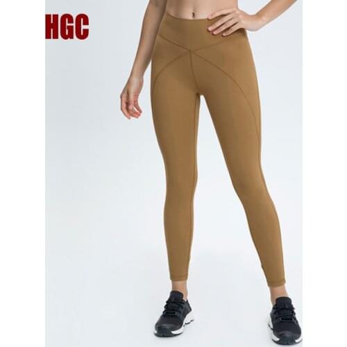 Nylon Pocket Yoga Pants Naked-feel Fabric Squat Proof Sport High Waist Leggings Elastic GYM Fitness Buttery-Soft Workout Bottoms