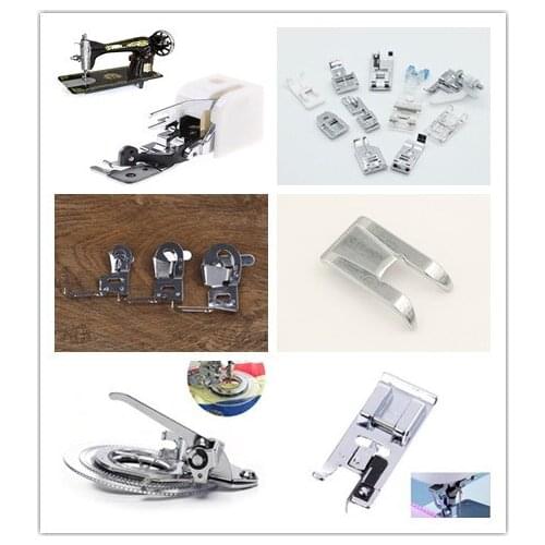 New Household Presser Hemmer Foot Walking Sewing Machine Part Tool Silver Sewing Accessories Home Decor Supplies 6 Styles