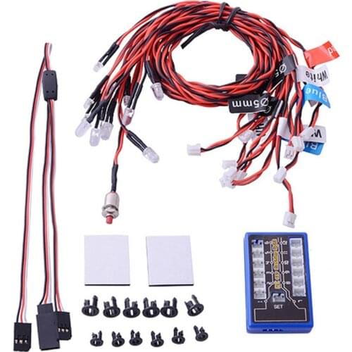 New Highlight 12 Led Flashing Light System For Rc Car G.T.Power Smart Ppm Fm Fs 2.4G Trucks 1/10 Scale Vehicle Part