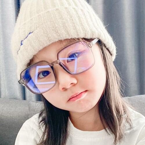 Anti Blue Light Kids Glasses Square Children Boy Girls Computer Optical Frame Reflective Blocking Eyeglasses Filter Frame