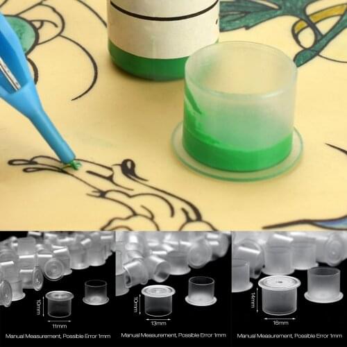 Plastic Tattoo Ink Cups Free Standing Cosmetic Microblading Supply for Ink