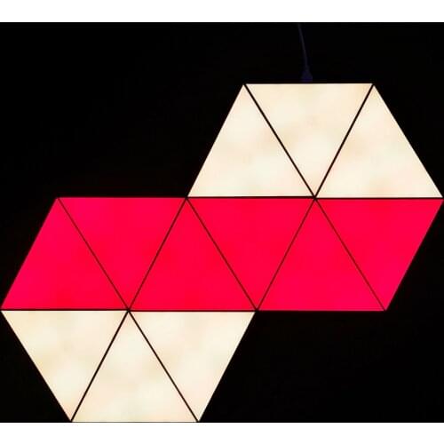 Triangle Smart LED Wall Light Touch Control Hexagon DIY Geometry Kids Light Sleep Night Light for Home Office Hotel Bar