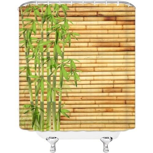 Flowers Pattern Shower Curtains Plant Scenery Pattern Home Bathroom Decor Accessories Cloth Curtain Polyester Fabric With Hook