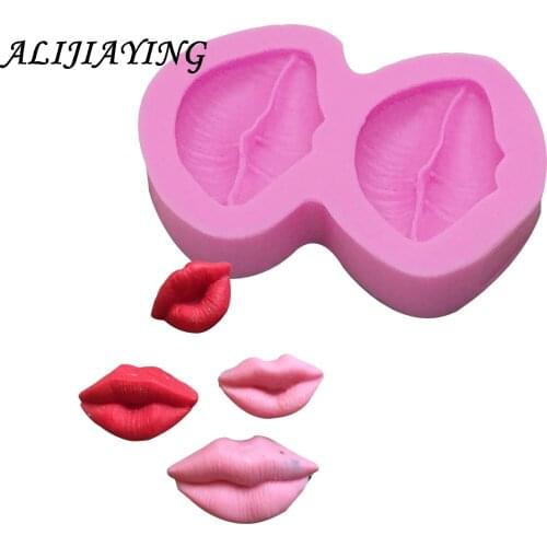 Sexy Lips mouth Silicone Mold Fondant Mould Cake Decorating Tools Chocolate Gumpaste Molds, Sugarcraft, Kitchen Gadgets D0239