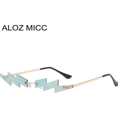 Fashion Rimless Sunglasses Women Vintage Steampunk Sun Glasses Men Unique Frameless Mirror Lens Trend Small Eyeglasses UV400